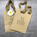 Custom logo Shopping kraft package apparel bag